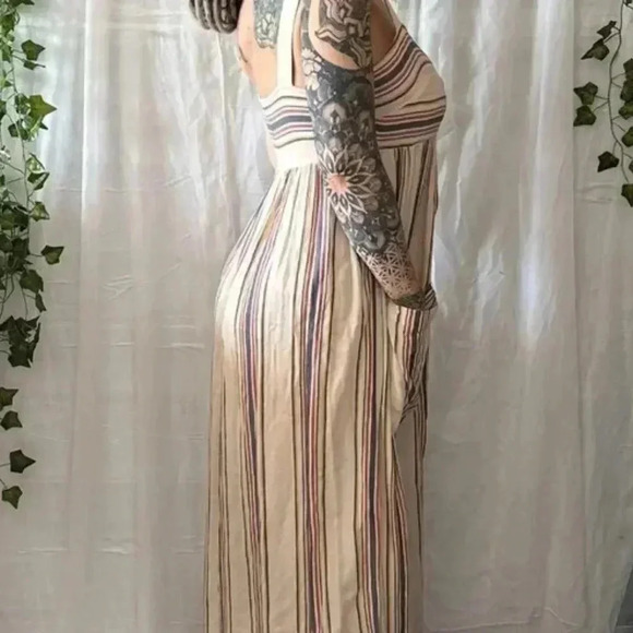 Zara Striped Button Down Tank Dress with Pockets - Picture 2 of 8